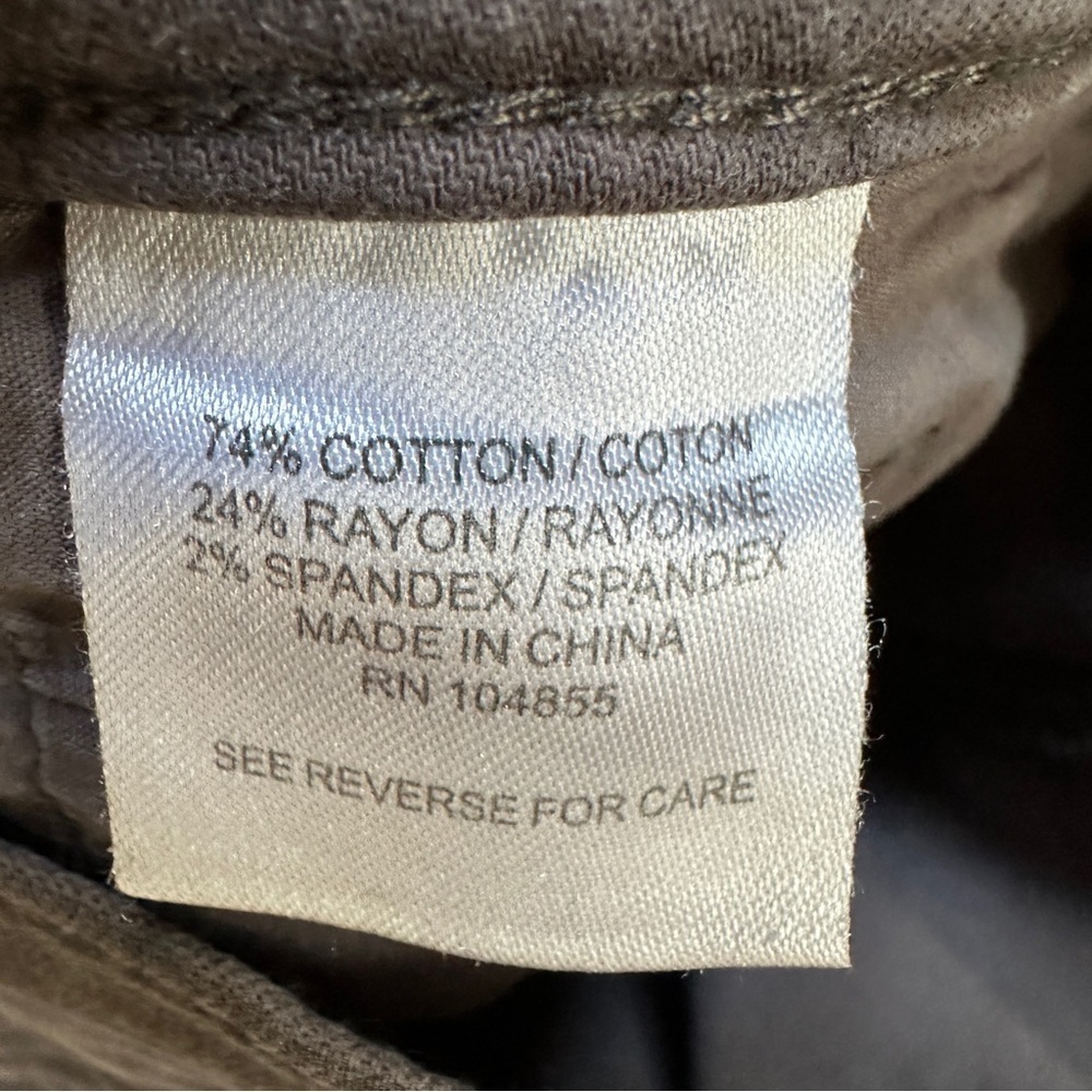 LILA RYAN Chinos Pants Size 4 Casual Cotton Straight Ankle Mocha Brown Women's - Picture 5 of 12